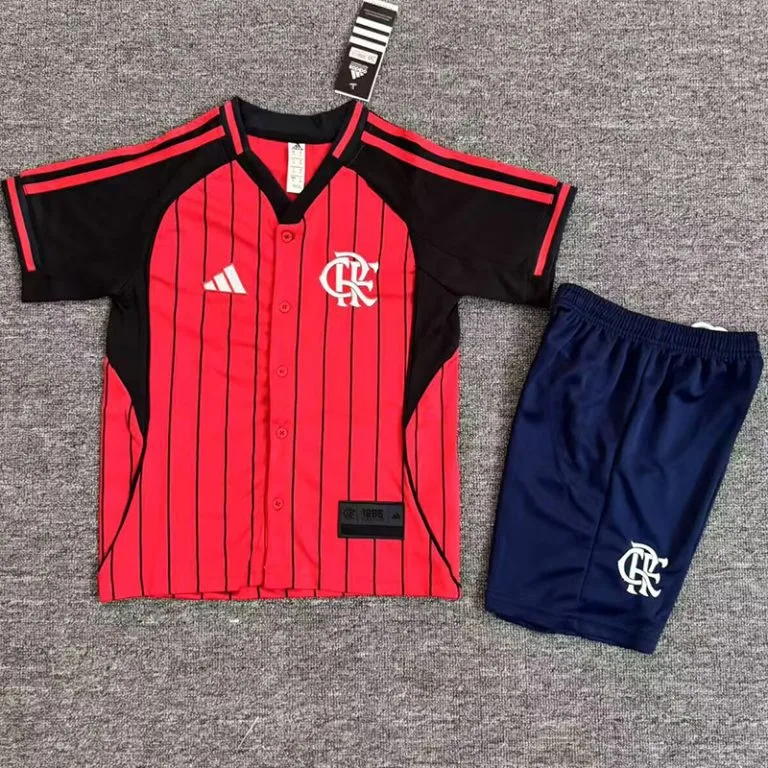 25-26 Flamengo - Camiseta de Béisbol Infantil - Rojo - Edición Casual