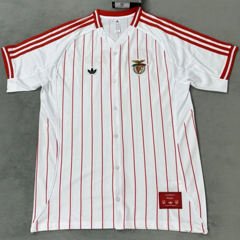 25-26 Benfica - Camiseta de Béisbol - Blanco - Edición Casual