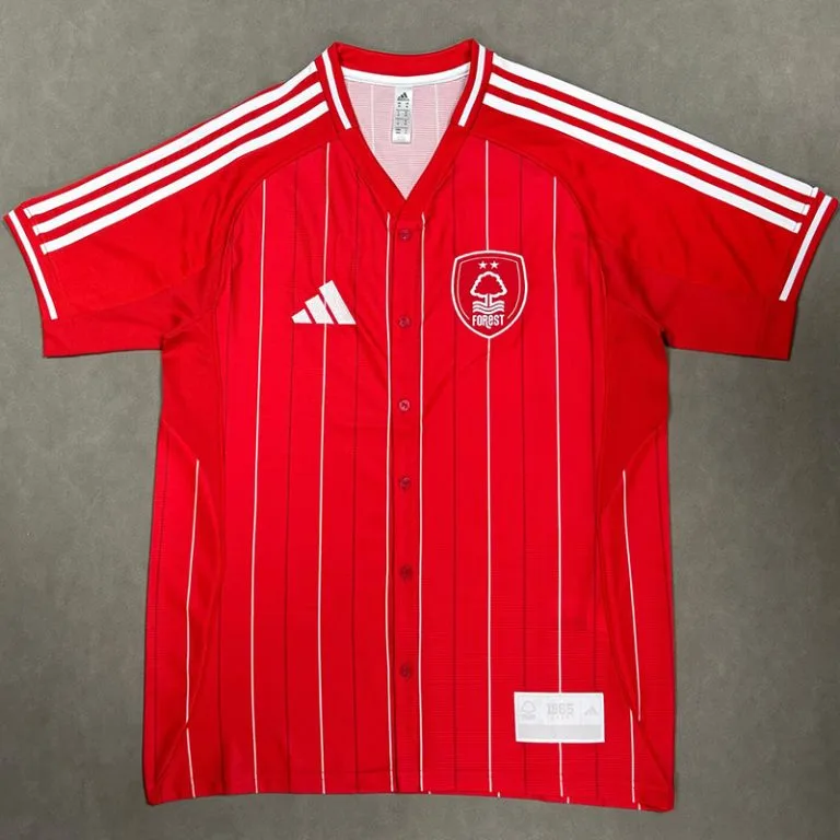 25-26 Nottingham - Camiseta de Béisbol - Rojo - Edición Casual