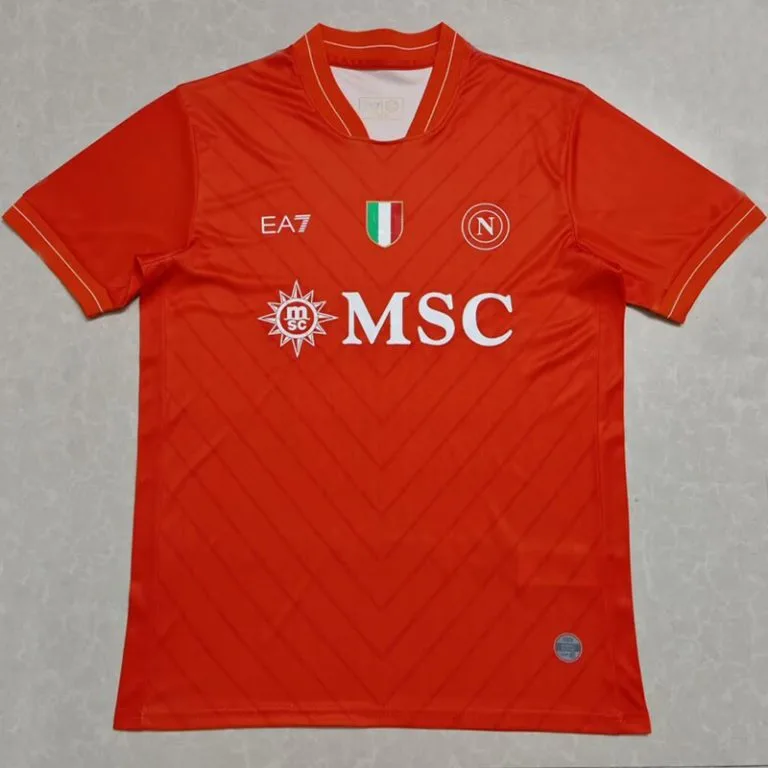 25-26 Napoli - Camiseta de Arquero - Naranja y Rojo