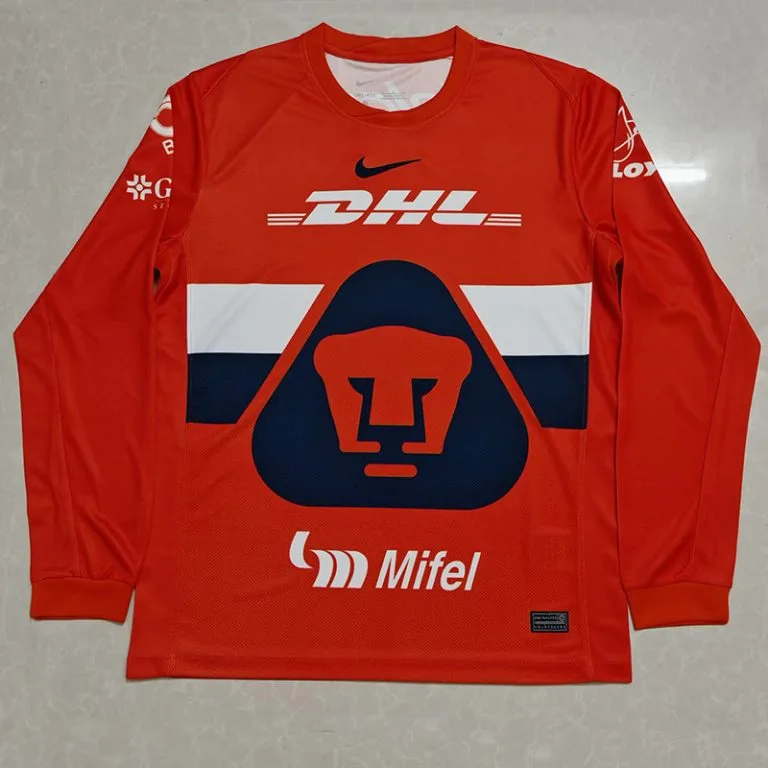25-26 Pumas UNAM - Camiseta de Arquero - Naranja y Rojo - Manga larga