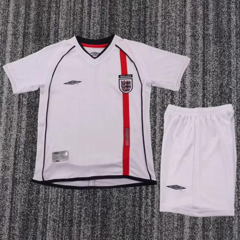 2002 Inglaterra - Camiseta Infantil RETRO - Titular