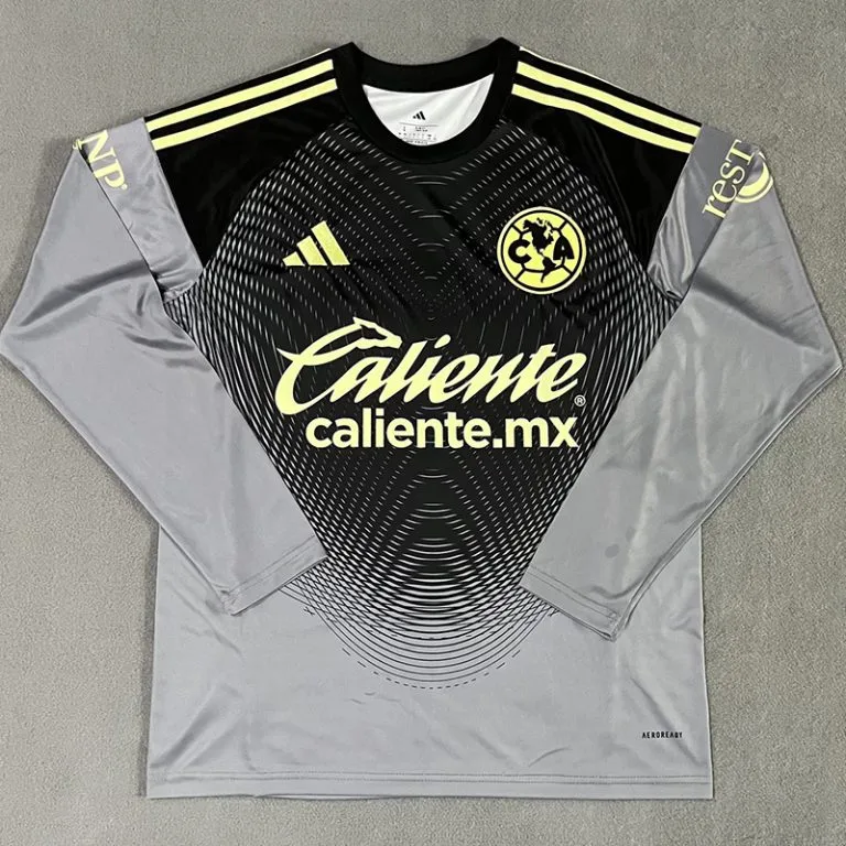 25-26 Club America - Camiseta Arquero - Negro y Gris - Manga larga