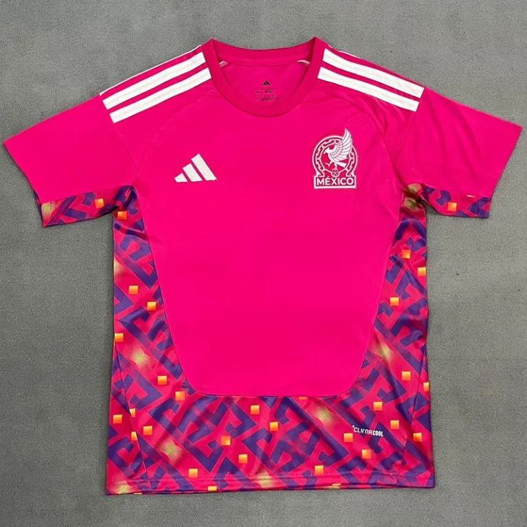 26-27 México - Camiseta de Arquero - Rosa y Rojo