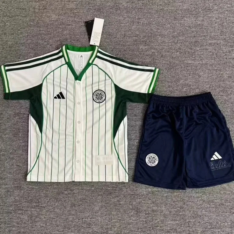 25-26 Celtic - Camiseta de Béisbol Infantil - Blanco - Edición Casual