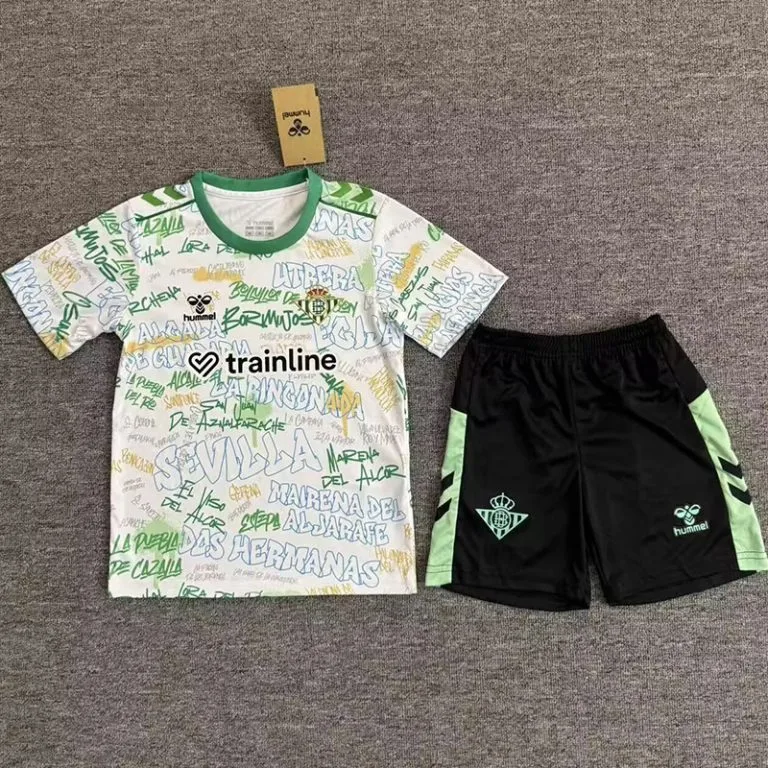 25-26 Real Betis - Camiseta Infantil - Blanco - Graffiti