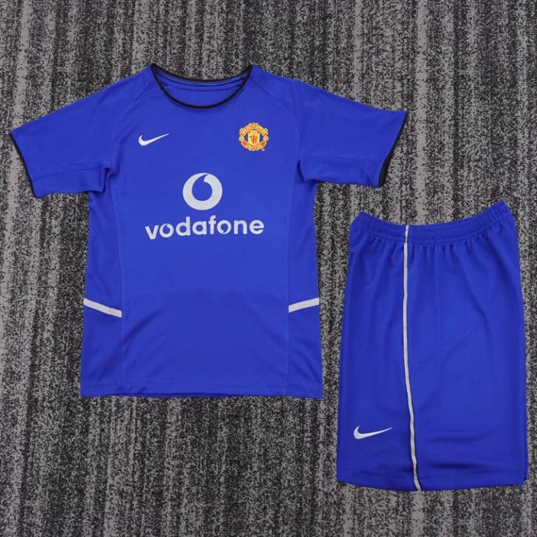 2002-2003 Man Utd - Camiseta Infantil RETRO - Suplente