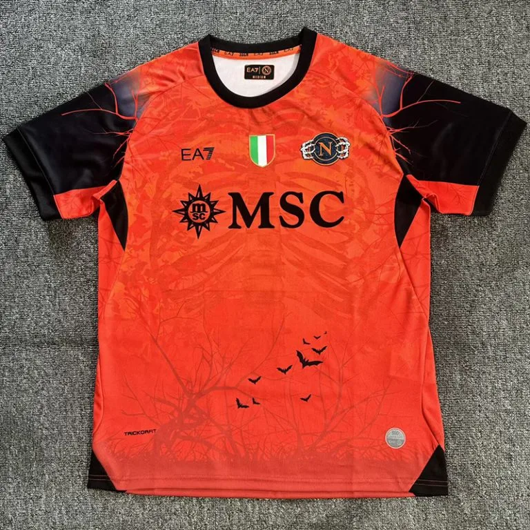 25-26 Napoli - Camiseta Versión Hincha - Naranja - Halloween