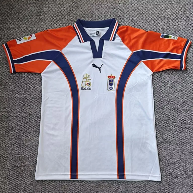 2001 Real Oviedo - Camiseta RETRO - Suplente