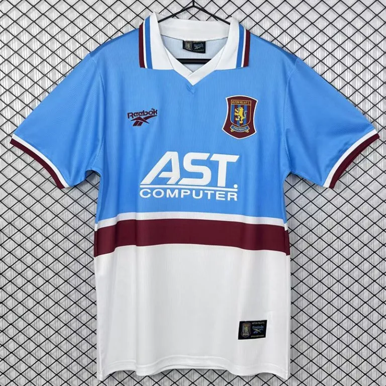 1997-1998 Aston Villa - Camiseta RETRO - Suplente