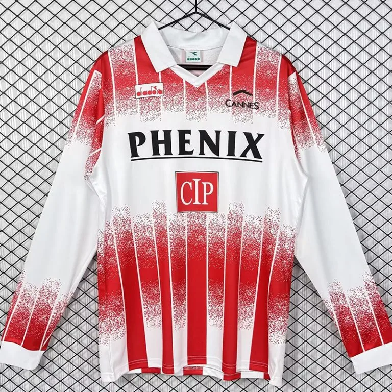 1991-1992 Cannes FC - Camiseta RETRO - Titular - Manga larga