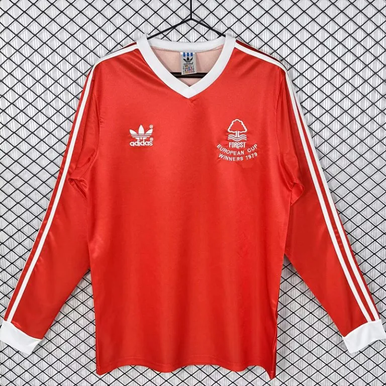 1977-1980 Nottingham Forest - Camiseta RETRO - Titular - Manga larga