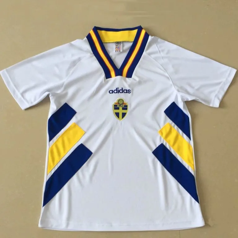 1994-1996 Suecia - Camiseta RETRO - Blanco