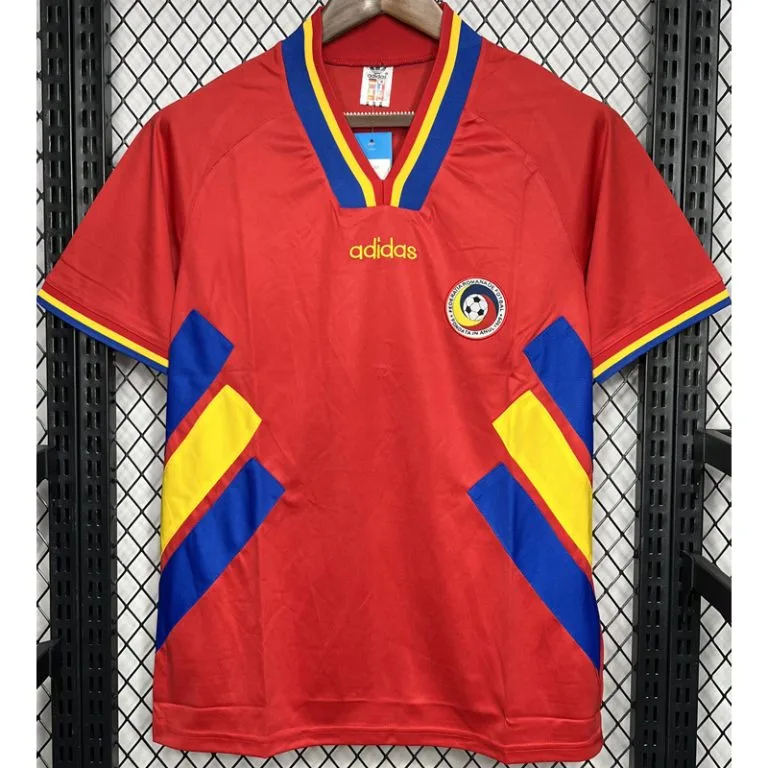 1994 Rumania - Camiseta RETRO - Rojo