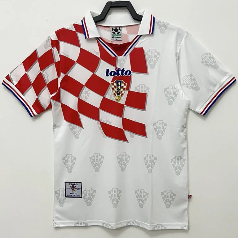 1998 Croacia - Camiseta RETRO - Titular - Rojo y Blanco