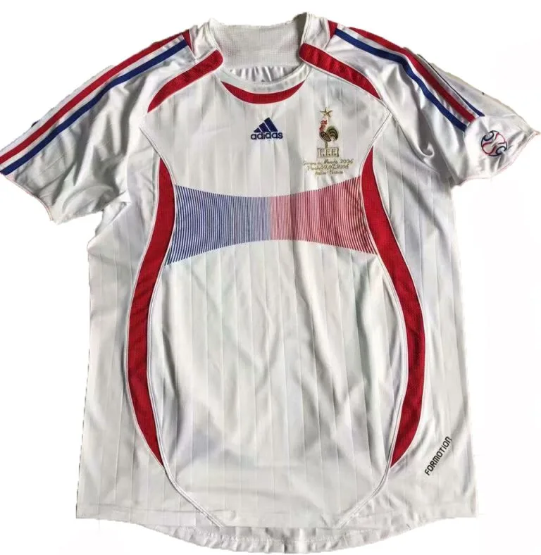 2006 Francia - Camiseta RETRO - Suplente - Blanco