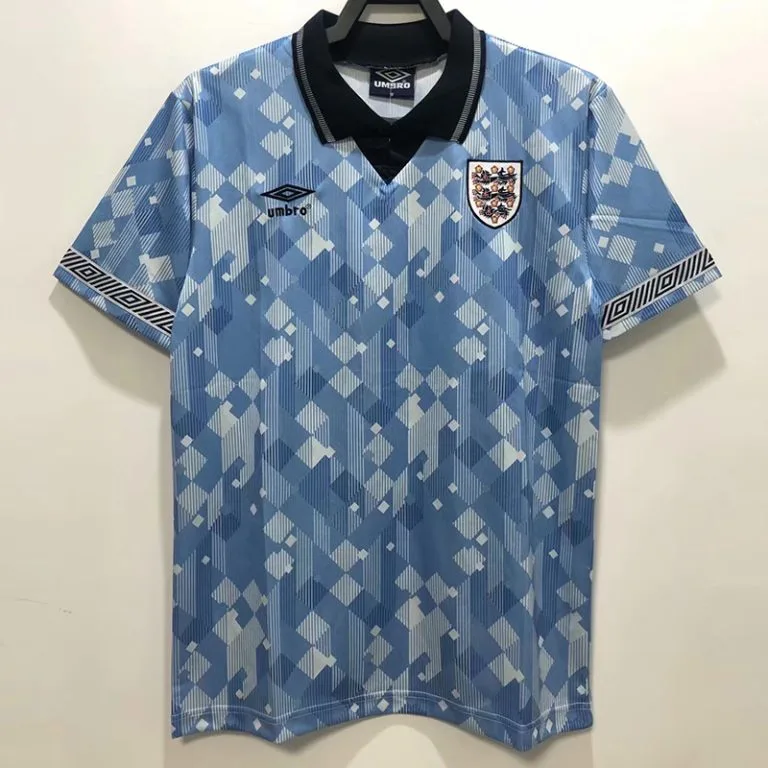1990 Inglaterra - Camiseta RETRO - Suplente - Azul